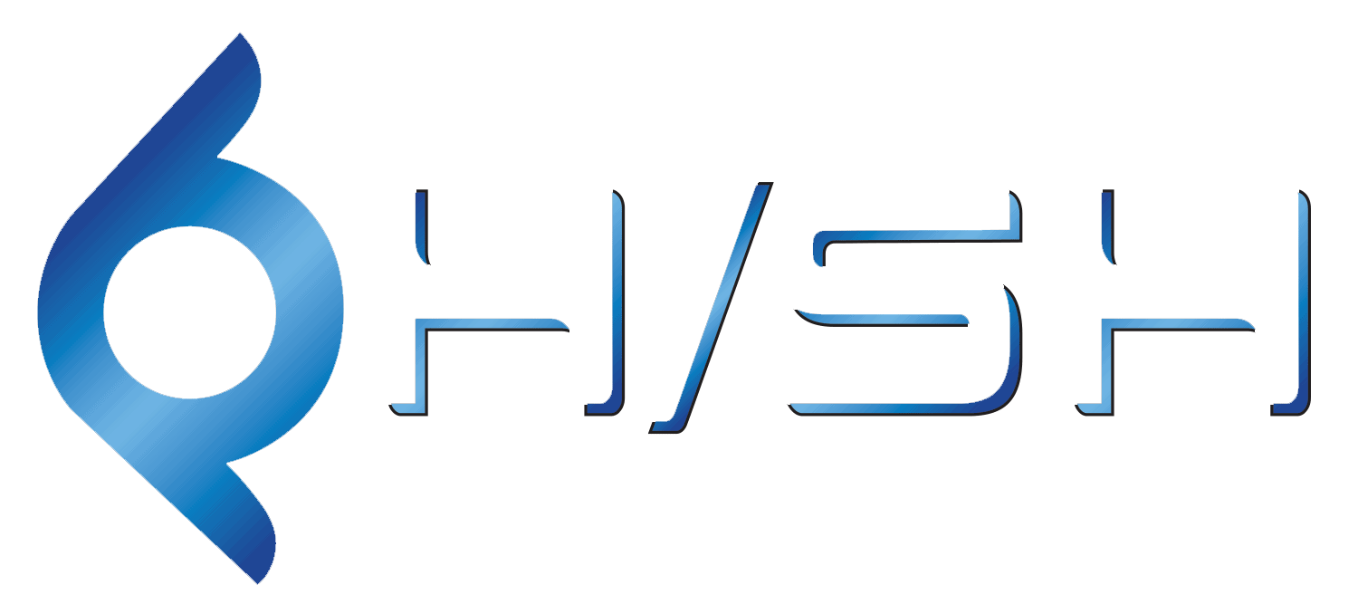 quality hinges logo white